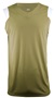 A4 Moisture Management V-Neck Muscle Jerseys VEGAS GOLD/WHITE Front