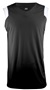 A4 Moisture Management V-Neck Muscle Jerseys BLACK/WHITE Front