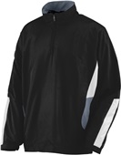 Augusta Sportswear Adult 1/2 Zip Drive Pullover 3720 BLACK/GRAPHITE/WHITE Pocket
