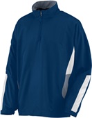 Augusta Sportswear Adult 1/2 Zip Drive Pullover 3720 NAVY/GRAPHITE/WHITE Pocket