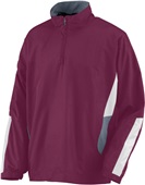 Augusta Sportswear Adult 1/2 Zip Drive Pullover 3720 MAROON/GRAPHITE/WHITE Pocket