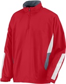 Augusta Sportswear Adult 1/2 Zip Drive Pullover 3720 RED/GRAPHITE/WHITE Pocket