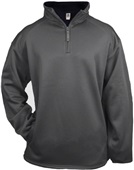 Badger 1/4 Zip Poly Performance Fleece Pullovers GRAPHITE Pocket