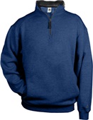 Badger 1/4 Zip Fleece Pullovers NAVY Pocket