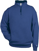 Badger 1/4 Zip Fleece Pullovers ROYAL Pocket
