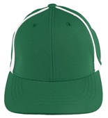 Augusta Sportswear Youth Dark Green/White Flexfit Zone Caps DARK GREEN/WHITE Front