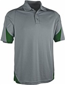 Tonix Men's Takedown Sports Polos GRAPHITE/FOREST Pocket