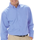 Blue Generation Men's LS Poplin Shirt LIGHT BLUE Pocket