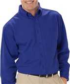 Blue Generation Men's LS Poplin Shirt ROYAL Pocket
