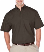 Blue Generation Men's SS Poplin Shirt BLACK Pocket