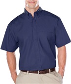Blue Generation Men's SS Poplin Shirt NAVY Pocket