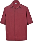 Edwards Unisex Batiste Camp Shirt 013 BURGUNDY Pocket