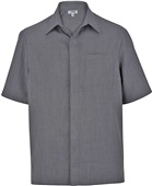 Edwards Unisex Batiste Camp Shirt 007 STEEL GREY Pocket