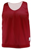 A4 Adult/Youth Lacrosse Reversible Practice Jersey Outside: CARDINAL, Inside: WHITE Front