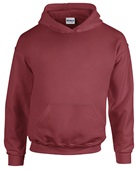 Gildan Heavy Blend Hooded Sweatshirts MAROON (NO DRAWSTRING) Front