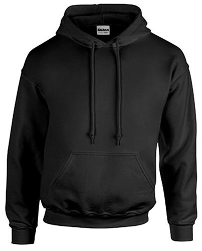 Gildan Heavy Blend Hooded Sweatshirts BLACK 