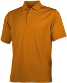 Baw Men's ECO Cool-Tek Short Sleeve Polo Shirts TEXAS ORANGE Pocket