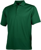 Baw Men's ECO Cool-Tek Short Sleeve Polo Shirts DARK GREEN Pocket