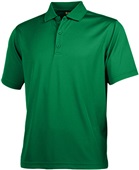 Baw Men's ECO Cool-Tek Short Sleeve Polo Shirts KELLY Pocket