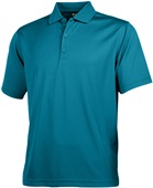Baw Men's ECO Cool-Tek Short Sleeve Polo Shirts TEAL Pocket