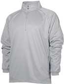 Baw Adult/Youth Quarter Zip Sweatshirt/Pullover HEATHER GREY Pocket