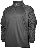 Baw Adult/Youth Quarter Zip Sweatshirt/Pullover HEATHER BLACK Pocket