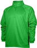 Baw Adult/Youth Quarter Zip Sweatshirt/Pullover NEON GREEN Pocket