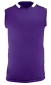 Champro Muscle DRI-GEAR Basketball Jersey Adult Womens BBJ9 PURPLE/WHITE Front