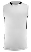 Champro Muscle DRI-GEAR Basketball Jersey Adult Womens BBJ9 WHITE/BLACK Front