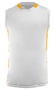 Champro Muscle DRI-GEAR Basketball Jersey Adult Womens BBJ9 WHITE/GOLD Front