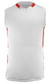 Champro Muscle DRI-GEAR Basketball Jersey Adult Womens BBJ9 WHITE/SCARLET Front
