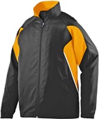 Augusta Sportswear Adult Lined Full Zip Fury Jacket 3730 BLACK/GOLD/WHITE Pocket