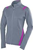 Augusta Sportswear Ladies Girls Freedom Jacket GRAPHITE/POWER PINK Pocket