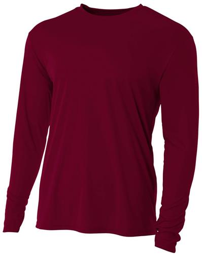 A4 Cooling Performance Adult Long Sleeve Crew | Epic Sports