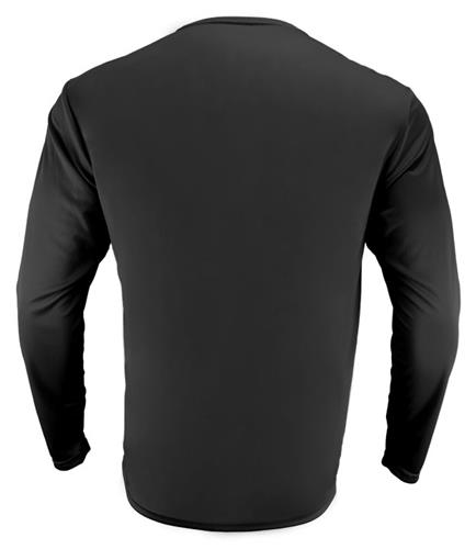 A4 Cooling Performance Adult Long Sleeve Crew BLACK 