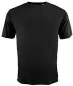 A4 Adult Cooling Performance Crew T-Shirts BLACK Front