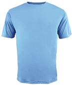 A4 Adult Cooling Performance Crew T-Shirts LIGHT BLUE Front