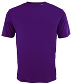 A4 Adult Cooling Performance Crew T-Shirts PURPLE Front