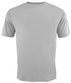A4 Adult Cooling Performance Crew T-Shirts SILVER Front