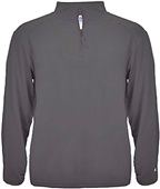 Badger Sport Quarter Zip Light Weight Pullover GRAPHITE Pocket
