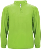 Badger Sport Quarter Zip Light Weight Pullover LIME Pocket
