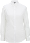 Edwards Mens Batiste Banded Collar Shirt 1392 000 WHITE Pocket