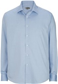 Redwood & Ross Mens No Iron Pinpoint Collar Shirt 011 LIGHT BLUE Pocket