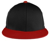 OC Sports Proflex Bamboo Charcoal Flat Visor Cap BLACK/RED Front