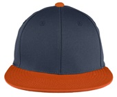 OC Sports Proflex Bamboo Charcoal Flat Visor Cap NAVY/ORANGE Front