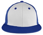 OC Sports Proflex Bamboo Charcoal Flat Visor Cap WHITE/ROYAL/ROYAL Front