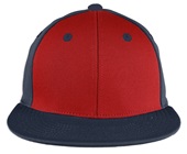 OC Sports Proflex Bamboo Charcoal Flat Visor Cap RED/NAVY/NAVY Front