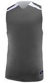 Slam Dunk Pro-Plus Reversible Basketball Jerseys Outside: CHARCOAL, Inside: WHITE Front