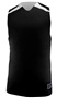 Slam Dunk Pro-Plus Reversible Basketball Jerseys Outside: BLACK, Inside: WHITE Front