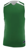 Slam Dunk Pro-Plus Reversible Basketball Jerseys Outside: FOREST, Inside: WHITE Front